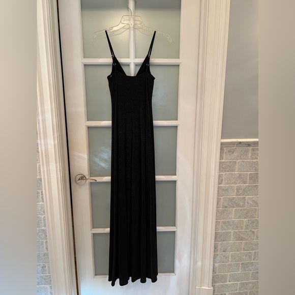 Scoop NYC Nightgown style sparkle maxi dress with center ring - Picture 4 of 10